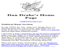 Tablet Screenshot of dandrake.com